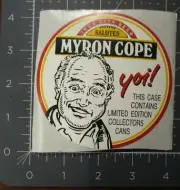 IRON CITY Pittsburgh Brewing Steelers Myron Cope STICKER craft beer