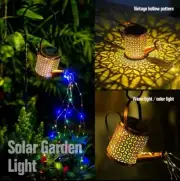 Solar Watering Can with Cascading Light Water Can Solar Lights Garden Decorative
