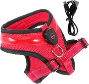 SUPVOX Led Summer Dog Vest Pet Dog Vest Set Easy On-Off Vest for Pet Dogs Rechargeable Vest