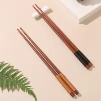 在飛比找蝦皮購物優惠-韓式木筷壽司筷家用餐廳紫檀木筷筷子