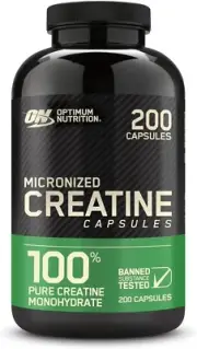 OPTIMUM NUTRITION Micronized Creatine Capsules-2,500 mg-200 Capsules-Au