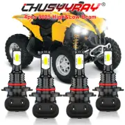 4pc 9005 HB3 LED Headlight Bulbs for Can-Am Spyder RT-S SE6 SM6 2014-2016