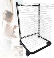 Art Drying Rack,Classroom Drying Rack,(20 Tiers) Metal Floor-Standing Craft Storage Rack,Space Saving Rack Suitable for Art Classrooms, Homes and Offices