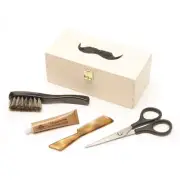 Stern Complete Mustache Care Kit, Includes Mustache Wax, Comb, Brush & Scissors