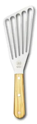 Flexible Right Hand Turner Olive Wood Handle Spatula - Blade dimension 3" x 6...