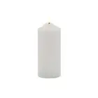 Pure Homewares Ellipse LED Church Candle White 7.5x20cm