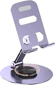 Desktop Phone Stand | Flexible Holder for Smartphone - Adjustable Height and Angle Foldable Cell Phone Stand Holder for Desk