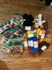 Vintage Lot Of DMC And Elsa Williams Tapestry Wool Skeins 60+
