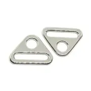 20 pcs Adjuster Triangle with bar Swivel Clip D dee Ring Buckle 25mm 1" Nickel