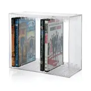 Stackable Clear Plastic Organizer with Rubber Feet | Rectangular Holder Perfe...