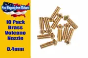 Volcano Nozzles, Brass, 1.75 Filament, 10x, 0.4mm Volcano Nozzles