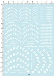1/18 1/12 1/24 1/20 1/43 decals Goodyear good year C (white) 791