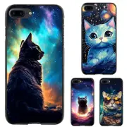 For Samsung S7 S8 S9 S10 S20 Plus Lite cosmic purr cat galaxy Anti scratch Cover