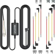 Dash Cam Hardwire Kit, 11.5Ft Micro USB Hard Wire Kit for Dashcam Converts 12V-2