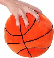 7.8" Basketball Plush Pillow Basketball Pillow Fluffy Durable Stuffed Basketball Throw Pillow Office Sofa Decor Cushion Soft Sports Gift Sports Theme Room Decoration Ball Games (Circular Basketball)
