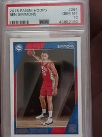 在飛比找Yahoo!奇摩拍賣優惠-PSA 10 BEN SIMMONS 2016-17 帕尼尼