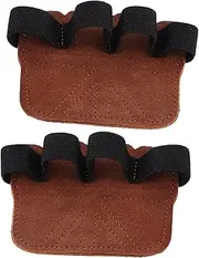 OHPHCALL Lifting Grips Gloves Leather Lifting Gloves Leather Lifting Grips Weighted Hand Gloves Home Gym Accessories Weightlifting Grip Gloves Grip Pads Weightlifting Gloves Brown