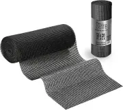 Shelf Drawer Liner Non-Adhesive Liners 12" x 20 ft - Black Non-Slip Shelf Paper