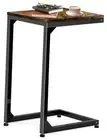 C Table End Table with Metal Frame Small Side Table for Couch, Sofa TV Tray