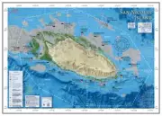 California Fishing Maps Charts San Nicolas and Santa Barbara Island Laminated