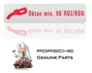 PORSCHE 911 914 Adhesive label Premium fuel 98 OCTANE GENUINE 411000263A