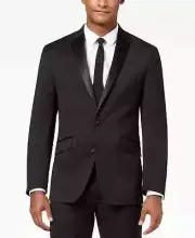 Kenneth Cole Reaction Men's Black Slim Fit Tuxedo coat 38S ymy1825