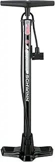 Schwinn Basic and Air Center Floor Bike Pump, Up to 120 Max PSI, Dual Head Fits Schrader and Presta Valve Types, Easy-to-Carry Portable and Convenient Design, Bicycle Essentials for Easy Road Riding
