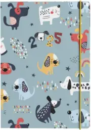 Maru 2025 Planner - A5 Week to View Cut Flush Diary - Dogs - (MR153.DG-25) - Wee