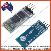 HC-06 Arduino Wireless Serial 4 Pin Bluetooth RF Transceiver Module RS232 - NEW-