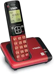 VTech CS6719-16 DECT 6.0 Phone with Caller ID/Call Waiting, 1 Cordless Handset, Red