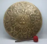 20 inch handmade Gong bell, Special hand-carved Tibetan Gong bell, meditation