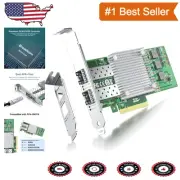 10Gb Dual SFP+ NIC PCI-E Network Card - Broadcom Chip for High-Speed Connections