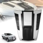 BONNET HOOD SCOOP BLACK WHITE(W54) FOR MITSUBISHI TRITON L200 MQ 2015-2018