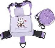 Totority Adorable Cat Leash Vest Backpack Harness for Small Dogs Pet Back Bag Long Training Lead Comfortable Easy to Wear