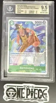 BGS 9.5 One Piece P-029 P Bartolomeo - Flag Foil - English - PRB01 The Best