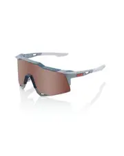 100% Speedcraft Sunglasses Stone Grey with HiPER Crimson Lens