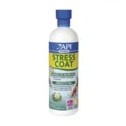API Pond Care Stress Coat 473ml Makes Tap Water Safe Protects Fish Natural
