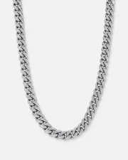 [SAINT MORTA] Saint Morta 10mm Cuban Chain White Gold - Size 22 22 White Gold