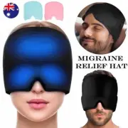 Headache Pain Relief Cap Migraine Hat Hot Cold Therapy Aroma Season Ice Pack AU