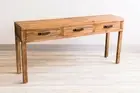FAIRMONT RUSTIC RECYCLED ELM HALL TABLE/CONSOLE 3 DRAWERS NATURAL