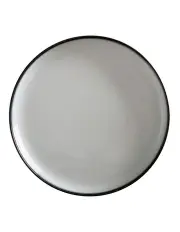 [Maxwell & Williams] Caviar High Rim Platter Granite 28cm in Black/White