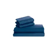 2000TC Ultra Soft Comfort Super King Sheet Set - 3 Pieces (Navy)
