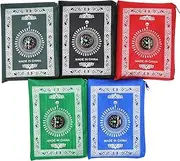 [Generic] HOLDME Portable Muslim Prayer Mat, Travel Prayer Mat with Compass, Pocket Sized Carry Bag, Qibla Finder Compass, Water Proof, Blue color
