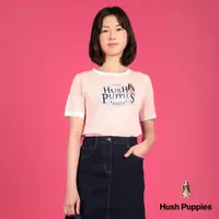 在飛比找momo購物網優惠-【Hush Puppies】女裝 線衫 品牌英文圖騰刺繡狗線