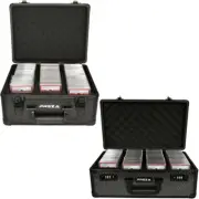 Graded Card Storage Box Bundle - Black Card Case and Carbon Fiber Card Case
