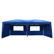ITOPFOX Canopies 20'X10' Blue Two Windows Practical Waterproof Folding Tent