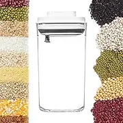 Vacuum Coffee Canister | Food Storage Vacuum Container | Manual Sealer, Kitchen Supplies, Stackable Dispenser For Sugar Flour Cereal Candy