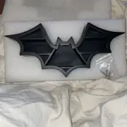 Black Bat Floating Wall Shelf - Mounting Hardware Included - Gothic Halloween