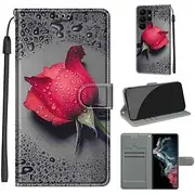 Phone Case For Samsung Galaxy S24 S23 S22 S21 S20 Ultra Plus FE A54 A34 A14 A53 A33 A23 A13 S25 Ultra Wallet Case with Stand Holder Magnetic Full Body Protecti