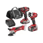 Ozito PXC 18V Cordless 3 Piece Kit PXDIGK-650 drill driver grinder battery charg